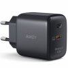 Ładowarka Sieciowa AUKEY 45W GaN USB-C Power Delivery, Premium, Czarna
