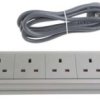 Przedłużacz 4 gniazda 230 V AC Typ G - brytyjski 2m 455264