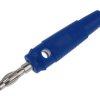 Wtyk banan 4mm niebieski Amass 25.411.5