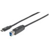 Kabel USB C-B M/M 2,0m USB3.0 SuperSpeed czarny 354998