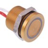 PBAR91F5000A2A APEM Red/Green illuminated 5VDC Latching 19mm Piezo Switch Prewired IP68