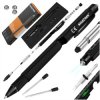 Multitool Długopis Wielofunkcyjny 9w1 Śrubokręt Poziomica Latarka Survival