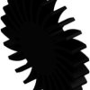 LED heatsink, (L x Ø) 20 x 120 mm, 2.25 to 0.58 K/W, black anodized, 10079738