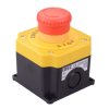 IDEC 22mm Emergency Stop Switch Control Box with Nameplate 2NC YW1B-V4E02R-Y1