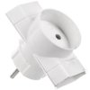 Rogałęźnik wtyczkowy 2xEuro + 1x2P biały R-1