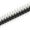 Pin header, 15 pole, pitch 2.54 mm, straight, black, 10039932