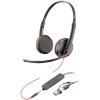 HP 8X229AA Blackwire C3225 headset Stereo Over-ear Corded Black Volume control