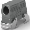 Housing, size HB16, die-cast aluminum, PG21, angled, clip locking, IP65, T1250163121-000