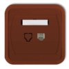 Liza Gniazdo Telefoniczne Pojedyncze 1Xrj11, 4-Stykowe Brązowy 4Glt-1
