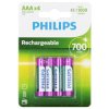 Philips 3029 AAA Rechargeable NiMH Batteries 700mAh 1.2V Pack of 4