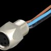 11292 M8 built-in connector, 4-pin, front mounting