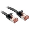 LINDY 47575 RJ45 Patch Cable CAT 6 U/UTP 10m Black Snagless