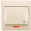 Akcent Przycisk /Światło/ Z Podświetleniem Beżowy Łp-5As/01
