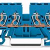 4-wire feed-through terminal, spring-clamp connection, 0.08-2.5 mm², 1 pole, 24 A, 6 kV, blue, 870-834