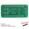 Wskaźnik wysterowania 2×8 LED, PCB i mikroprocesor do projektu AVT6013