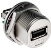 Złącze USB A Montaż na panelu Żeński ,1-portowe