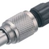 Plug, 3 pole, solder connection, screw locking, straight, 99 0075 102 03