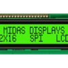 Wyświetlacz monochromatyczny LCD, , Alfanumeryczny, Midas