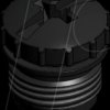 43-16211 Protection cap for M12x1 coupling, black