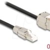 87204 Keystone cable RJ45 male > female, Cat.6a, 50 cm