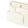 Fuse terminal, 1 pole, 0.5-4.0 mm², white, screw connection/plug connection, 6.3 A, 900 SI/ 1 EV