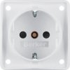 Integro Flow Gniazdo SCHUKO z przesłonami styków biały mat 941952502
