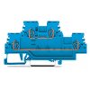 WAGO 279-504 N/L Double Deck 4-Cndtr. Through Terminal Block Blue AWG28-16