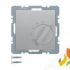 BERKER Q.1/Q.3/Q.7 Regulator temperatury pomieszczenia ze stykiem zmiennym i elementem centralnym aluminium aksamit lakierowany
