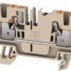 Through terminal block, push-in connection, 4.0 mm², 32 A, 8 kV, dark beige, 2674840000