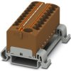 Distribution block, push-in connection, 0.2-6.0 mm², 32 A, 6 kV, brown, 3273778