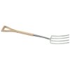 Draper 99013 Heritage Stainless Steel Digging Fork with Ash Handle