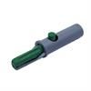 Złącze krokodylek izolowany 4mm zielony AK10 HIRSCHMANN