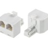 Rozgałęźnik telefoniczny 6p4c RJ11 wtyk - 2x gniazdo