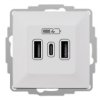 Vestra Ładowarka Usb 2Xa+C Biały 3808-10
