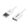 StarTech.com USBEXTPAA3MW 3m White USB 2.0 Extension Cable A To A - M/F