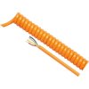 PUR spiral cord 12 G 1.5 mm², unshielded, orange, L 1000/4000 mm, 85447