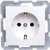 B.Kwadrat/S.1/B.3/B.7 Gniazdo Pojedyncze Z/U Schuko Biały 47431909