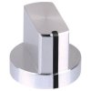Mentor 5583.6611 Aluminium Wing Knob With Setscrew - Silver - 24.5mm