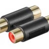 Podwójny adapter cinch 2 x gniazdo na 2 x gniazdo 2x gniazda...