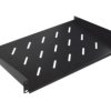 Półka stała 19cali 1U głębokość 300mm V grafit RAL900