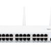 Switch 24x RJ45 1000Mb/s, 1x SFP, 1x USB, 2,4GHz WiFi MikroTik CRS125-24G-1S-2HnD-IN
