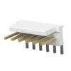 Listwa stykowa PCB 6-pinowe 3-644 raster: 2.54 mm Kąt prosty 1-rzędowe TE Connectivity Płyta 250 V W osłonie