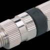 Plug, M8, 4 pole, straight, E11551