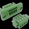 Szybkozłączka przelotowa na panel 4 pin 3,81mm raster
