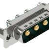 D-Sub plug, 3 pole, 3W3, straight, solder pin, 09692009147