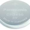 Lithium-button cell, CR2450, 3 V, 620 mAh, CR-2450