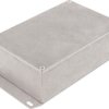 Aluminum die cast enclosure, (L x W x H) 145 x 95 x 49 mm, natural, IP54, 1590JF