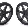 Pololu Wheel for Micro Servo Splines (20T, 4.8mm) - 60×8mm, Black, 2-Pack