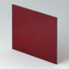 Front plate, acrylic glass, (W x H) 90.6 x 90.6 mm, red/transparent, B6134341