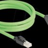 80881 Cat.6a extension cable, SF/UTP, 2 m, green